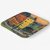 Kandinsky - Huizen in München, Papieren Bordje (Gebogen)