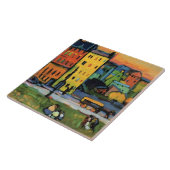 Kandinsky - Huizen in München, Tegeltje (Zijkant)