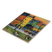 Kandinsky - Huizen in München, Tegeltje (Zijkant)