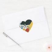 Kandinsky Impressie III Concert Abstract Schilderi Hart Sticker (Envelop)