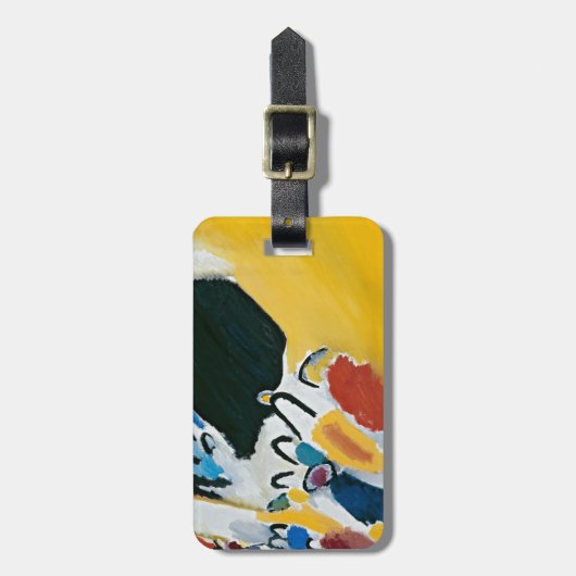 Kandinsky Impression III Concert Abstract schilder Bagagelabel (Voorkant verticaal)