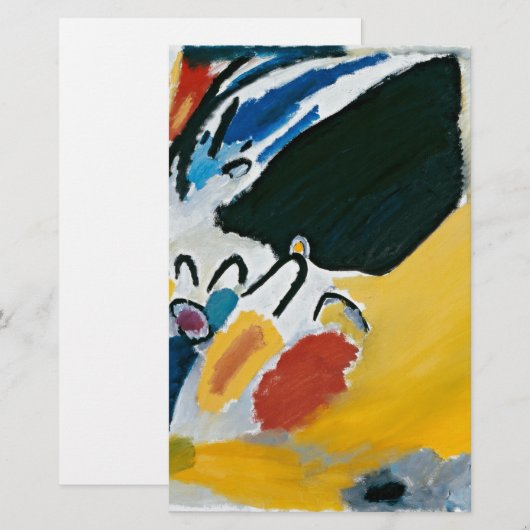 Kandinsky Impression III Concert Abstract schilder Briefpapier (Voorkant / Achterkant)