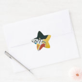 Kandinsky Impression III Concert Abstract schilder Ster Sticker (Envelop)