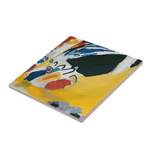 Kandinsky Impression III Concert Abstract schilder Tegeltje (Zijkant)