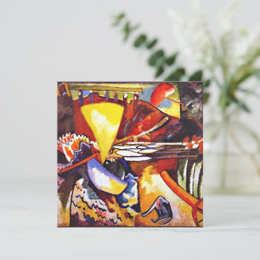 Kandinsky - Improvisatie 11, abstracte kunst Kaart (Staand voorkant)