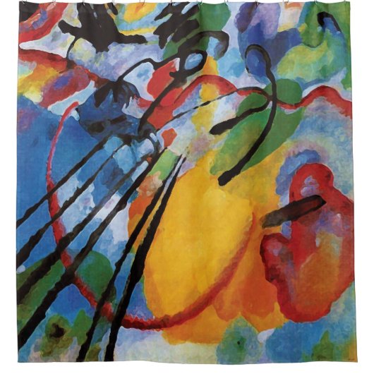 Kandinsky - Improvisatie 26 (Roeien) Douchegordijn (Voorkant)