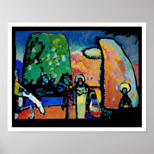 Kandinsky, improvisatie 2, beeldende kunst, poster (Voorkant)