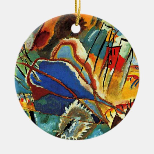 Kandinsky - Improvisatie 30 - Kanonnen Keramisch Ornament (Voorkant)