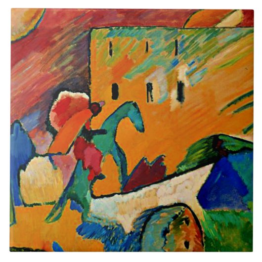Kandinsky - Improvisatie 3, Tegeltje (Voorkant)