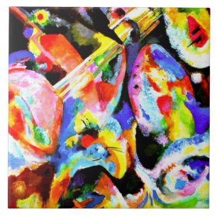 Kandinsky - Improvisatie tegen overstromingen Tegeltje