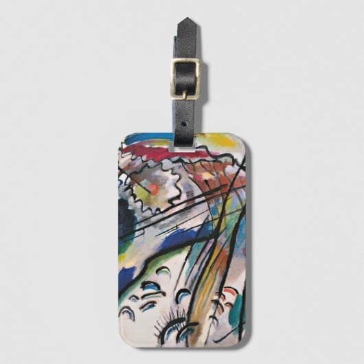 Kandinsky - Improvisation 28, Bagagelabel (Voorkant (verticaal))