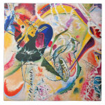 Kandinsky - Improvisation 35, Tegeltje<br><div class="desc">Improvisation 35, abstract painting by Wassily Kandinsky, 1914.</div>