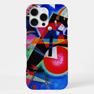 Kandinsky in blauw abstract schilderij iPhone 16 pro max hoesje