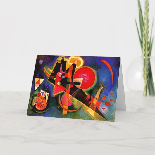 Kandinsky - In blauw, beroemd kunstwerk Kaart (Voorkant)
