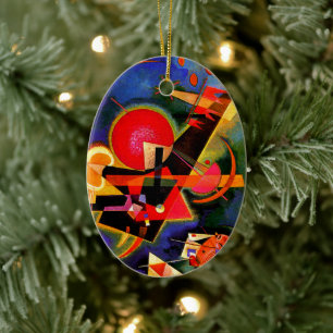 Kandinsky - In blauw, beroemd kunstwerk Keramisch Ornament