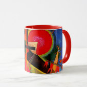 Kandinsky - In blauw, beroemd kunstwerk Mok (Voorkant rechts)