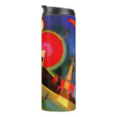 Kandinsky - In blauw, beroemd kunstwerk Thermosbeker (Geroteerd rechts)