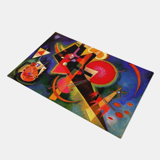 Kandinsky - in blauw deurmat (Schuin)