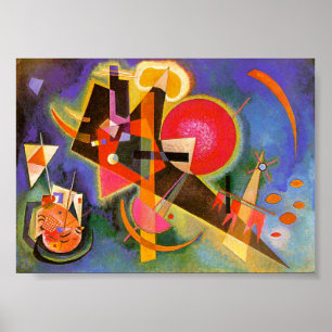 Kandinsky in blauw Poster