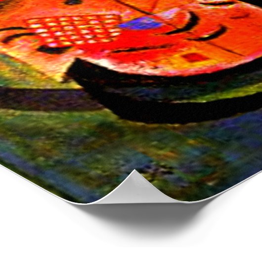 Kandinsky - in blauw poster (Hoek)