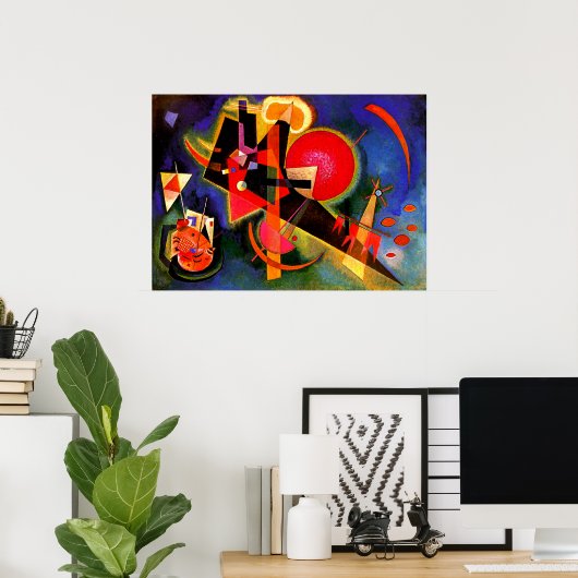 Kandinsky - in blauw poster (Thuiskantoor)