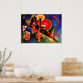 Kandinsky - in blauw poster (Keuken)