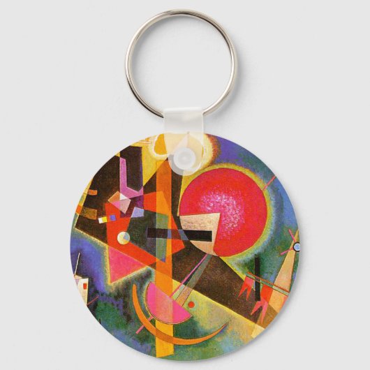 Kandinsky in blauw Sleutelhanger (Voorkant)