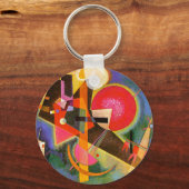 Kandinsky in blauw Sleutelhanger (Voorkant)