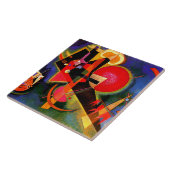 Kandinsky - In blauw Tegeltje (Zijkant)