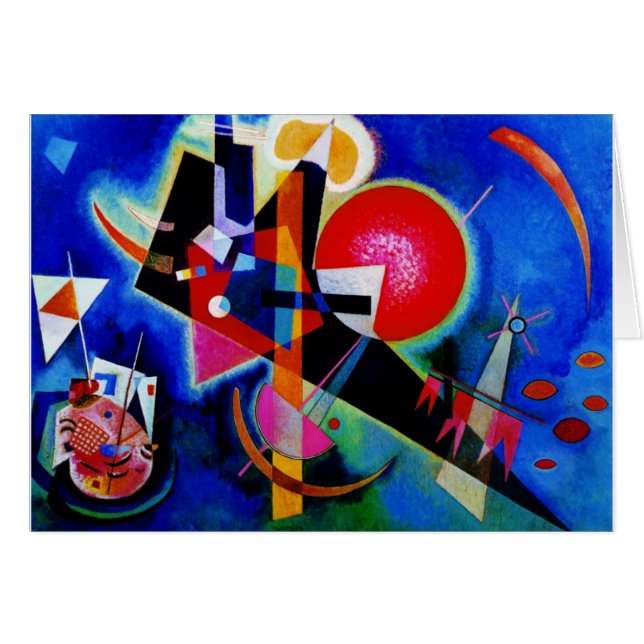 Kandinsky in Blue Abstract Painting (Voorkant Horizontaal)