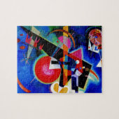 Kandinsky in Blue Abstract Painting Artwork Legpuzzel (Horizontaal)