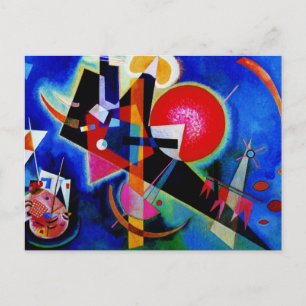 Kandinsky in Blue Abstract Painting Briefkaart