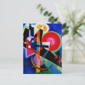 Kandinsky in Blue Abstract Painting Briefkaart (Staand voorkant)