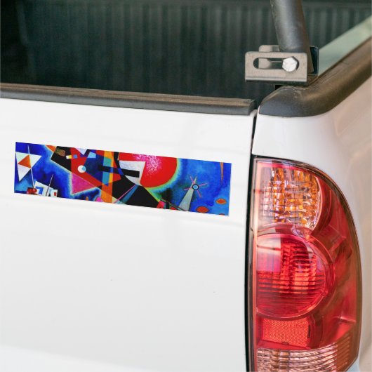 Kandinsky in Blue Abstract Painting Bumpersticker (Op Truck)