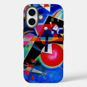 Kandinsky in Blue Abstract Painting iPhone 16 Hoesje