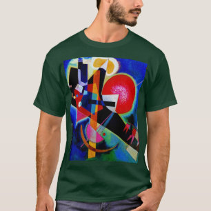Kandinsky in Blue Abstract Painting Deep Forest T-shirt