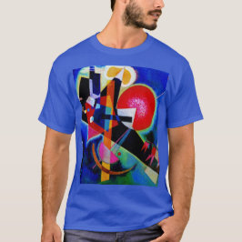 Kandinsky in Blue Abstract Painting Deep Royal T-shirt