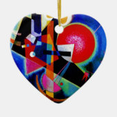 Kandinsky in Blue Abstract Painting Keramisch Ornament (Voorkant)