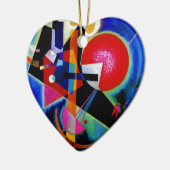 Kandinsky in Blue Abstract Painting Keramisch Ornament (Links)