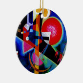 Kandinsky in Blue Abstract Painting Keramisch Ornament (Rechts)