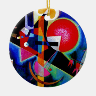 Kandinsky in Blue Abstract Painting Keramisch Ornament