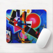 Kandinsky in Blue Abstract Painting Muismat (Met muis)