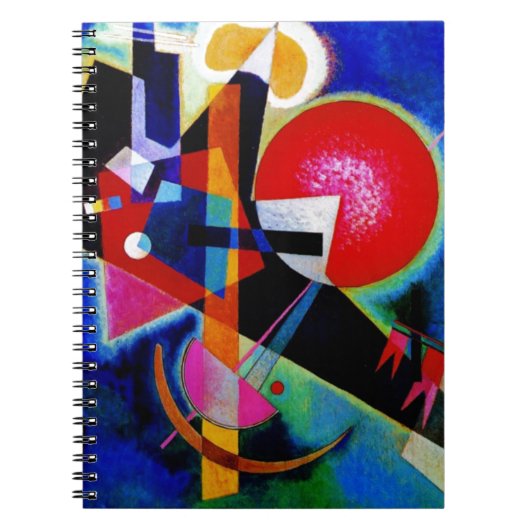 Kandinsky in Blue Abstract Painting Notitieboek (Voorkant)