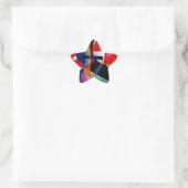 Kandinsky in Blue Abstract Painting Ster Sticker (Tas)