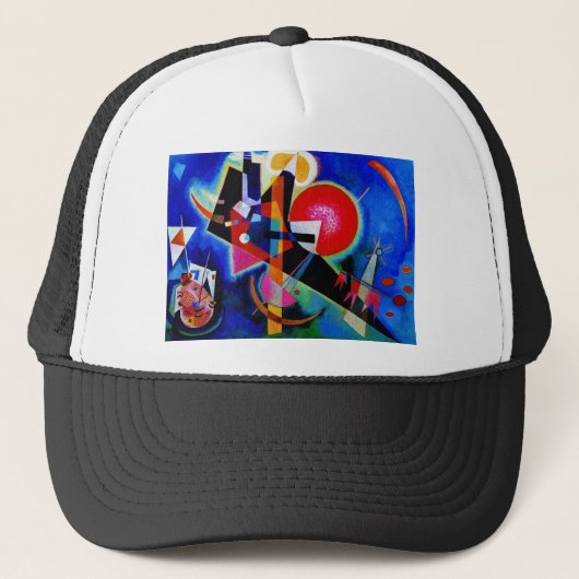 Kandinsky in Blue Abstract Painting Trucker Pet (Voorkant)