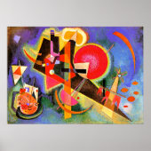 Kandinsky - In Blue, abstracte kunst, Poster (Voorkant)