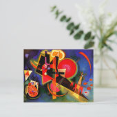 Kandinsky - In Blue, beroemd kunstwerk kaart (Staand voorkant)