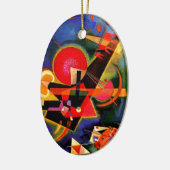 Kandinsky - In Blue, beroemd kunstwerk Keramisch Ornament (Links)