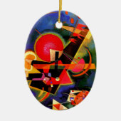 Kandinsky - In Blue, beroemd kunstwerk Keramisch Ornament (Voorkant)