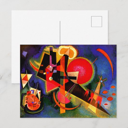 Kandinsky - In Blue, beroemde kunstwerk Kaart (Voorkant / Achterkant)